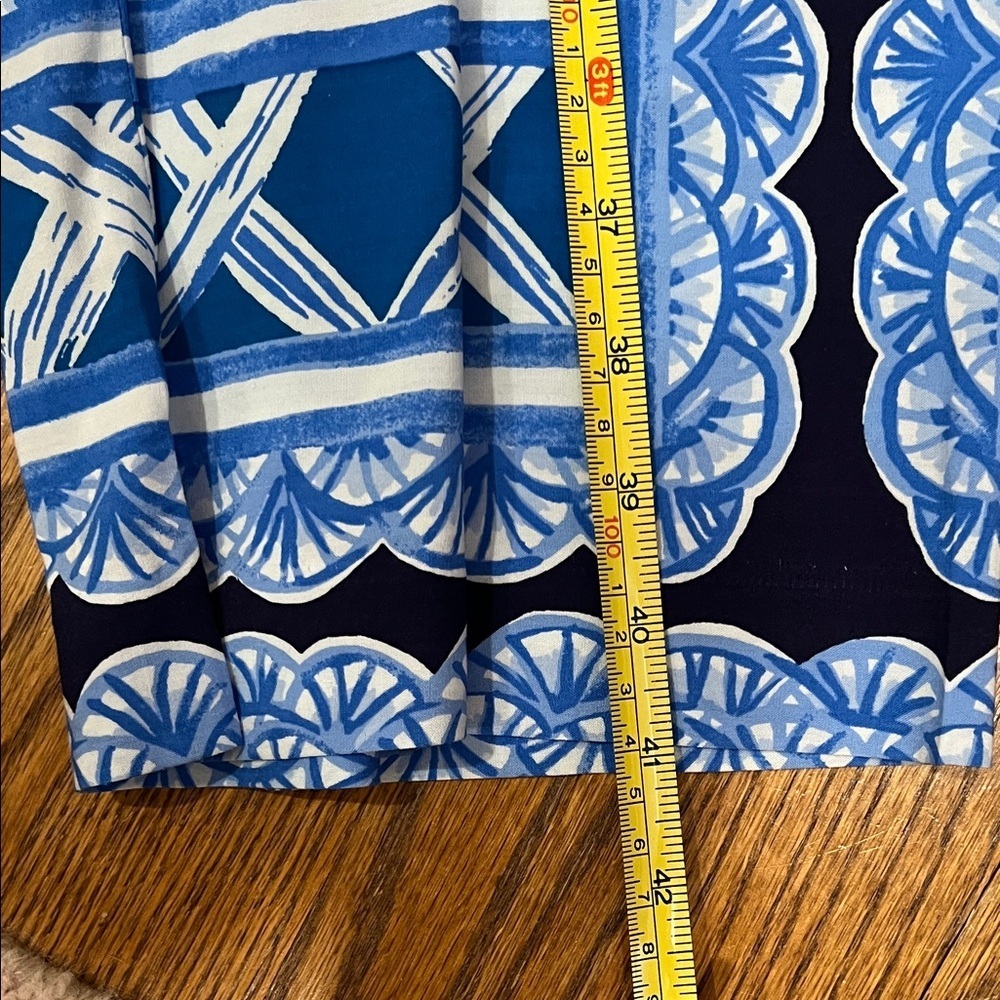 Lilly Pulitzer Blue and Pink Straight Leg Pants, NWOT, M - Picture 6 of 7